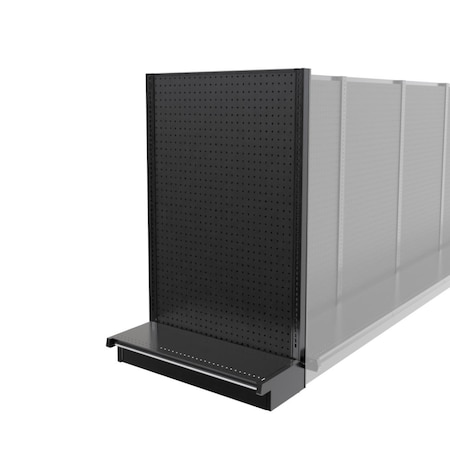 Lozier Gondola Shelving End Cap Black 36W 60H 13D P363S-EC